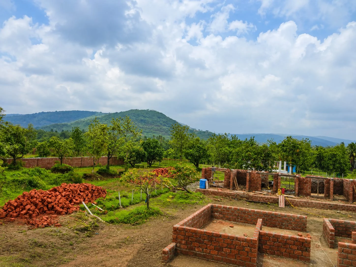 Premium Farm Plots Internal Road View