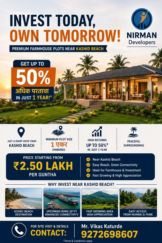 Nirman Valley Premium Farmhouse Plots Near Kashid Beach